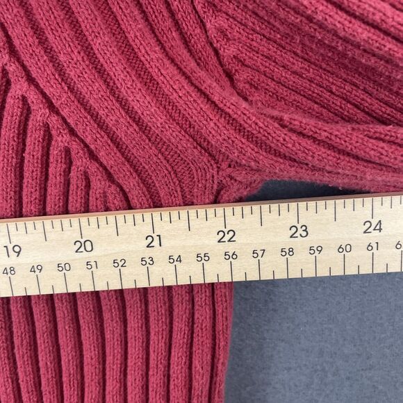 VTG GAP Cropped Sweater Y2K Red Faded - Picture 4 of 6